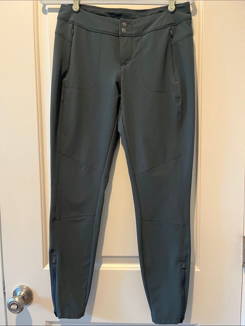 Kühl Transcendr Green Slim Track Pants with Ankle Zips